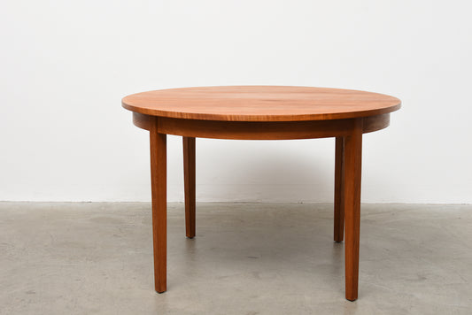 1960s round dining table in teak