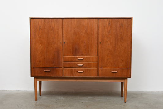 1960s tall teak sideboard