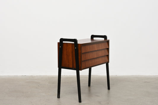 Low rosewood chest of drawers