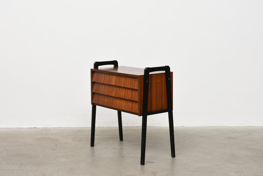 Low rosewood chest of drawers