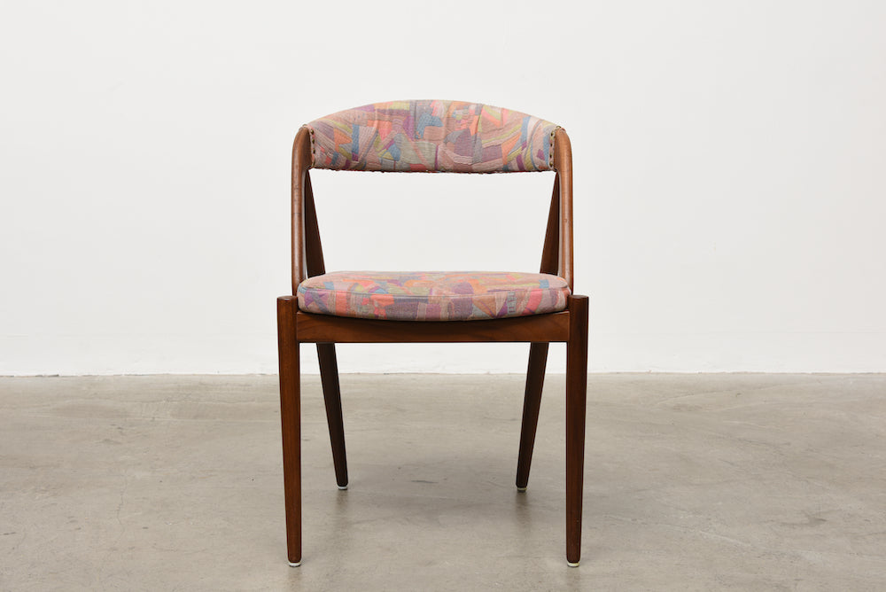 Set of four teak chairs by Kai Kristiansen