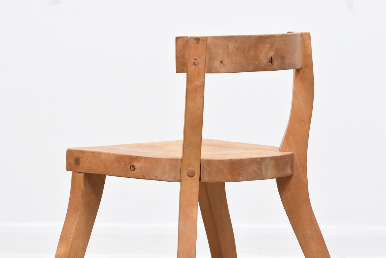 Two available: Early 1900s Swedish birch chairs