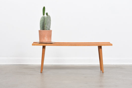 Teak + beech plant bench
