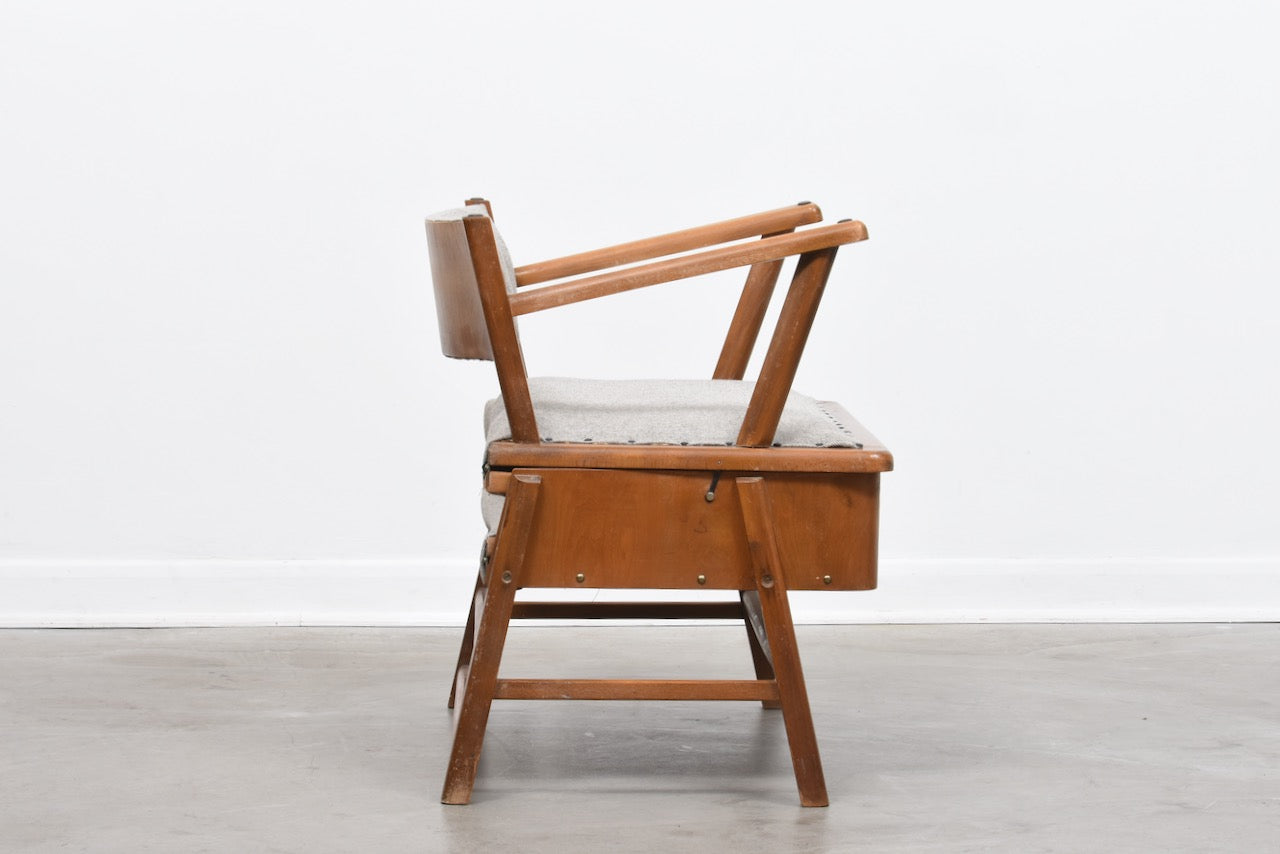 1940s transforming chair/bed by Frede Andersen