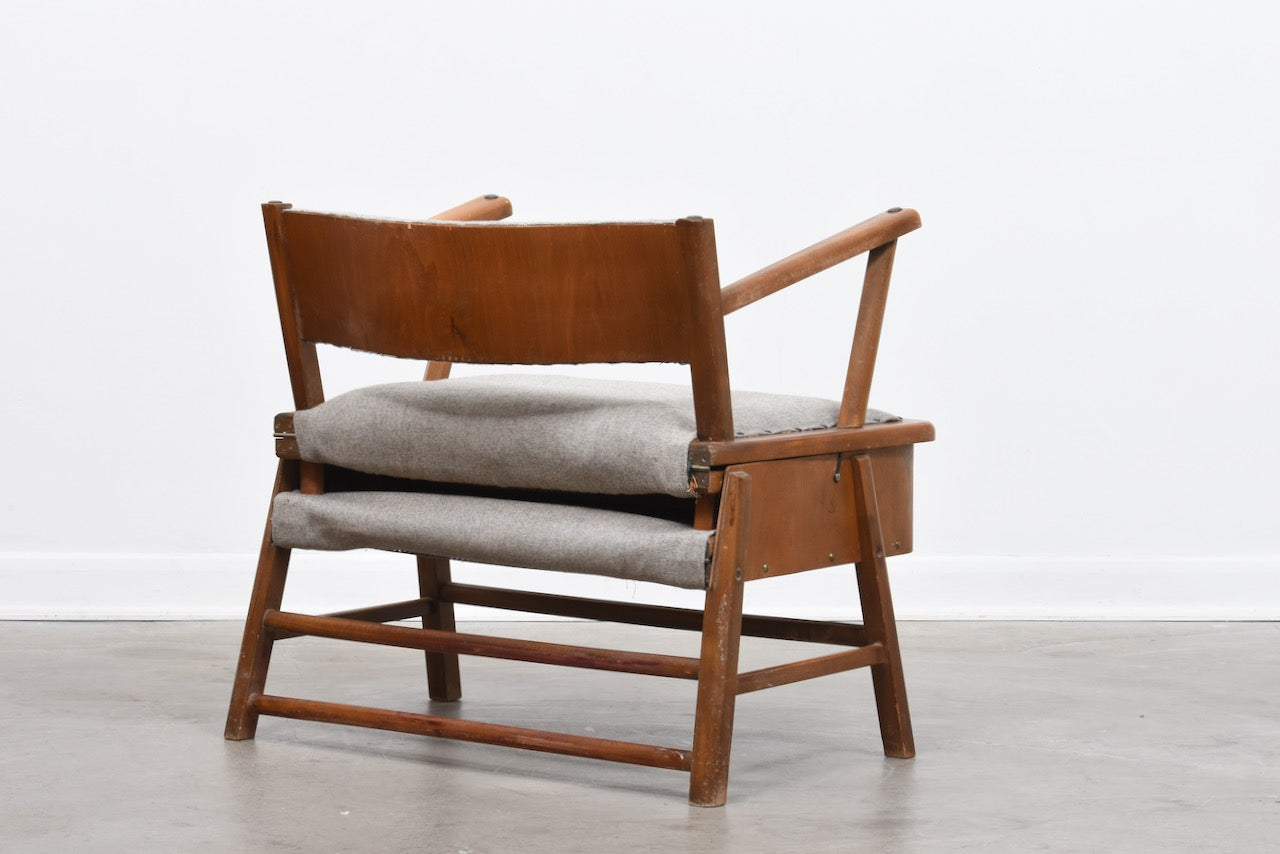 1940s transforming chair/bed by Frede Andersen