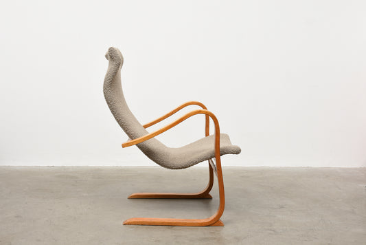 1940s birch lounger by Gustaf Axel Berg