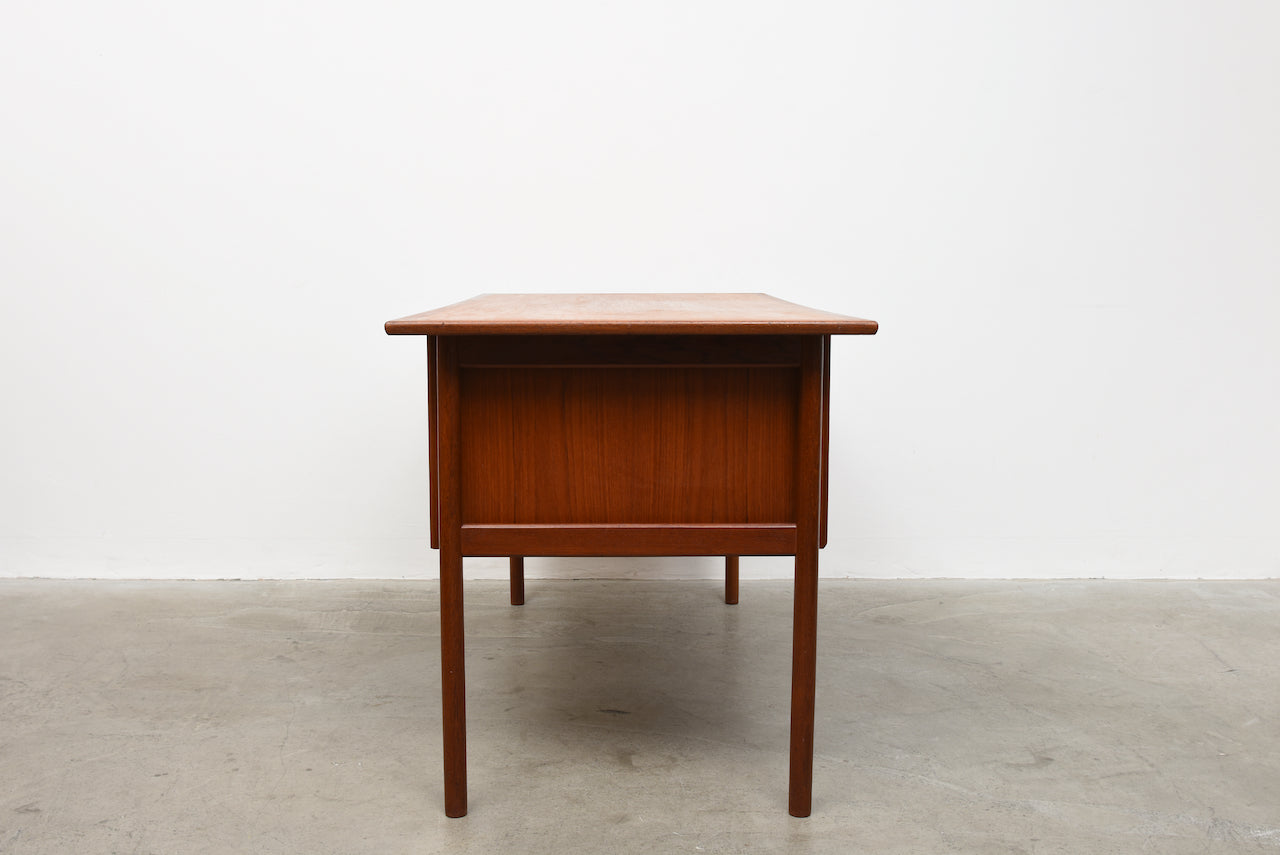 1960s teak desk by Gunnar Nielsen Tibergaard