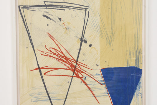 1980s framed lithograph print