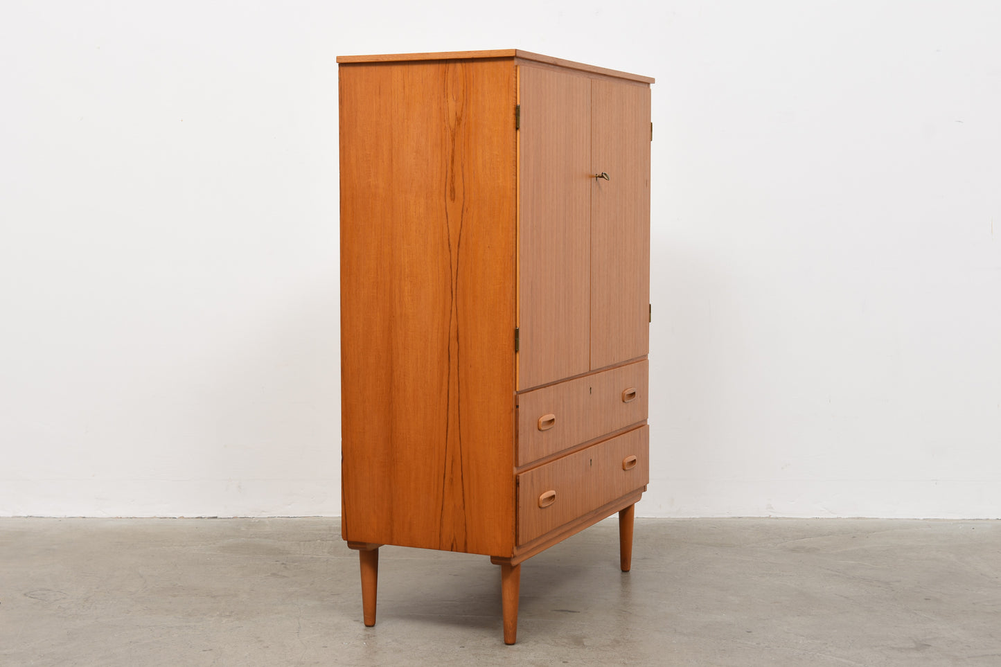 1950s teak storage cabinet