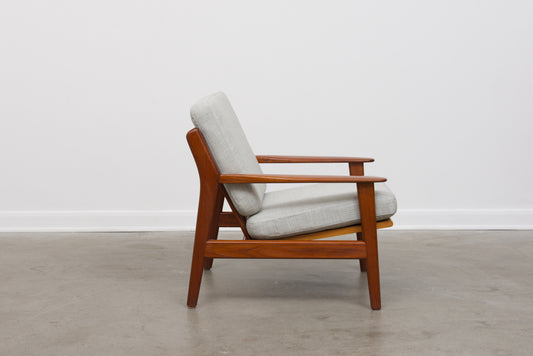 1960s teak lounger by Poul Volther