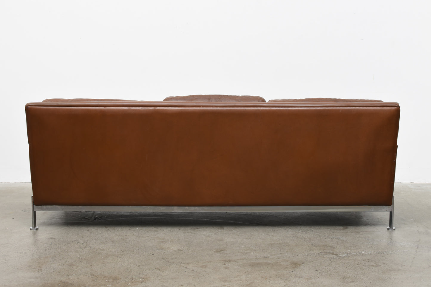 Leather three seater by Dux
