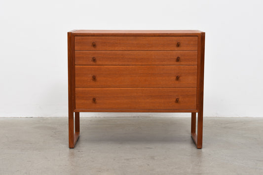 1960s low teak chest