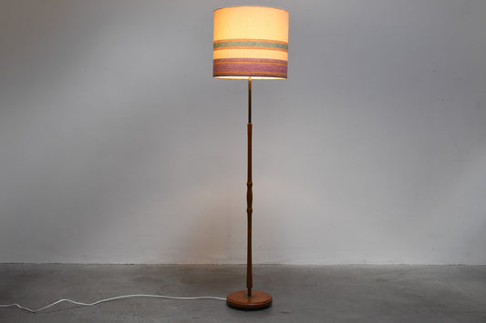 1960s teak floor lamp