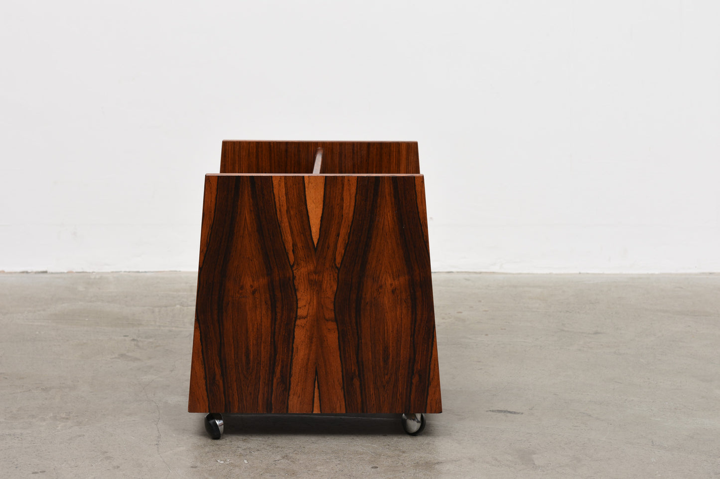 1960s rosewood magazine/record holder by Rolf Hesland