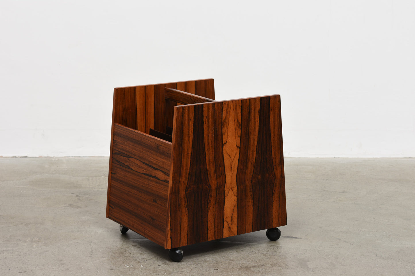 1960s rosewood magazine/record holder by Rolf Hesland