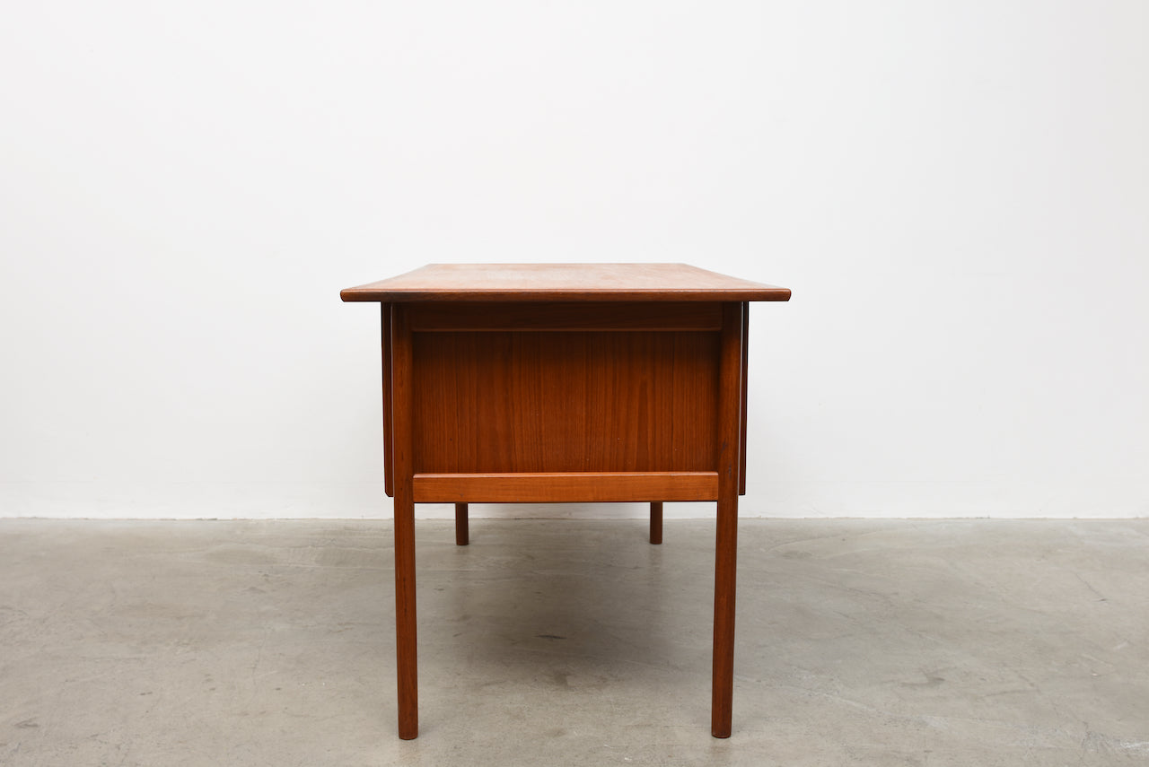 1960s teak desk by Gunnar Nielsen Tibergaard