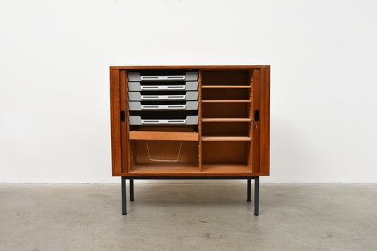 1960s teak archive cabinet by Nipu