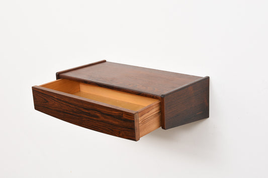 Floating drawer in rosewood