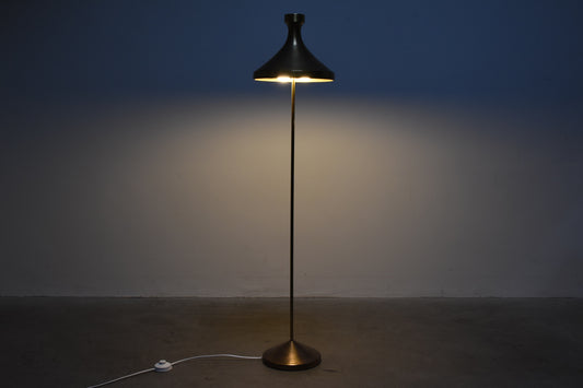 1960s Swedish brass floor lamp