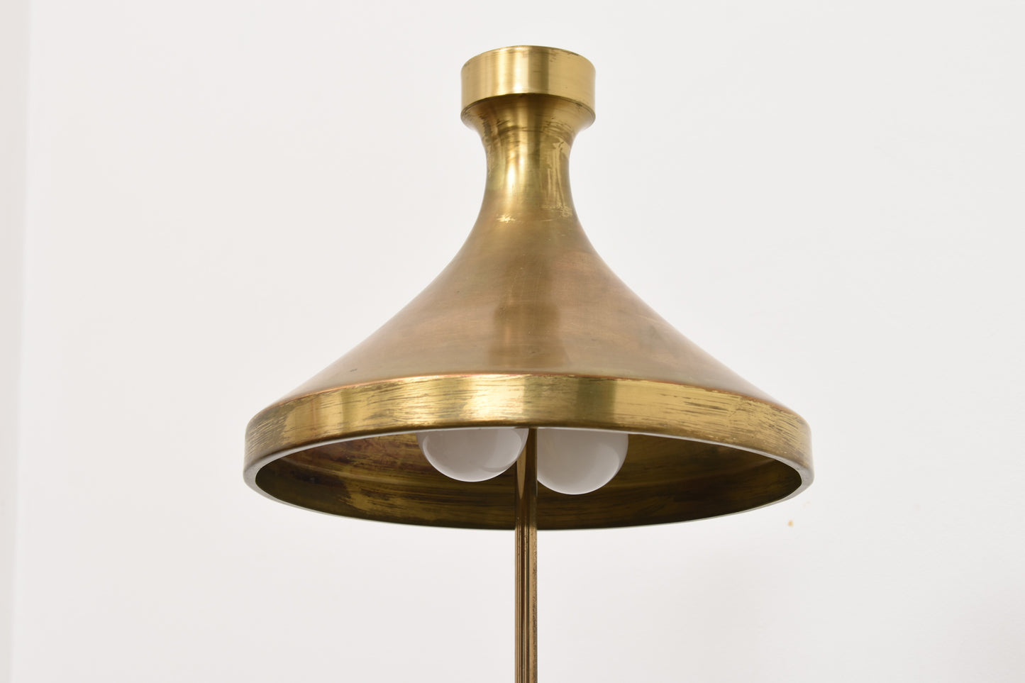 1960s Swedish brass floor lamp