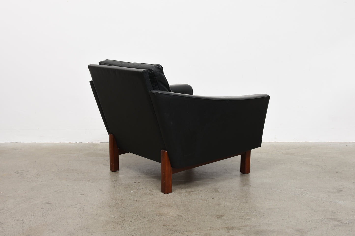 1960s Danish leather lounger