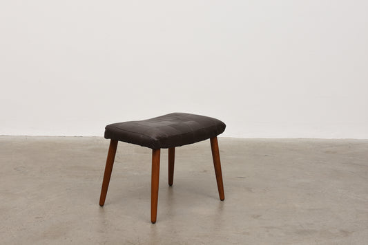 1960s patchwork leather foot stool