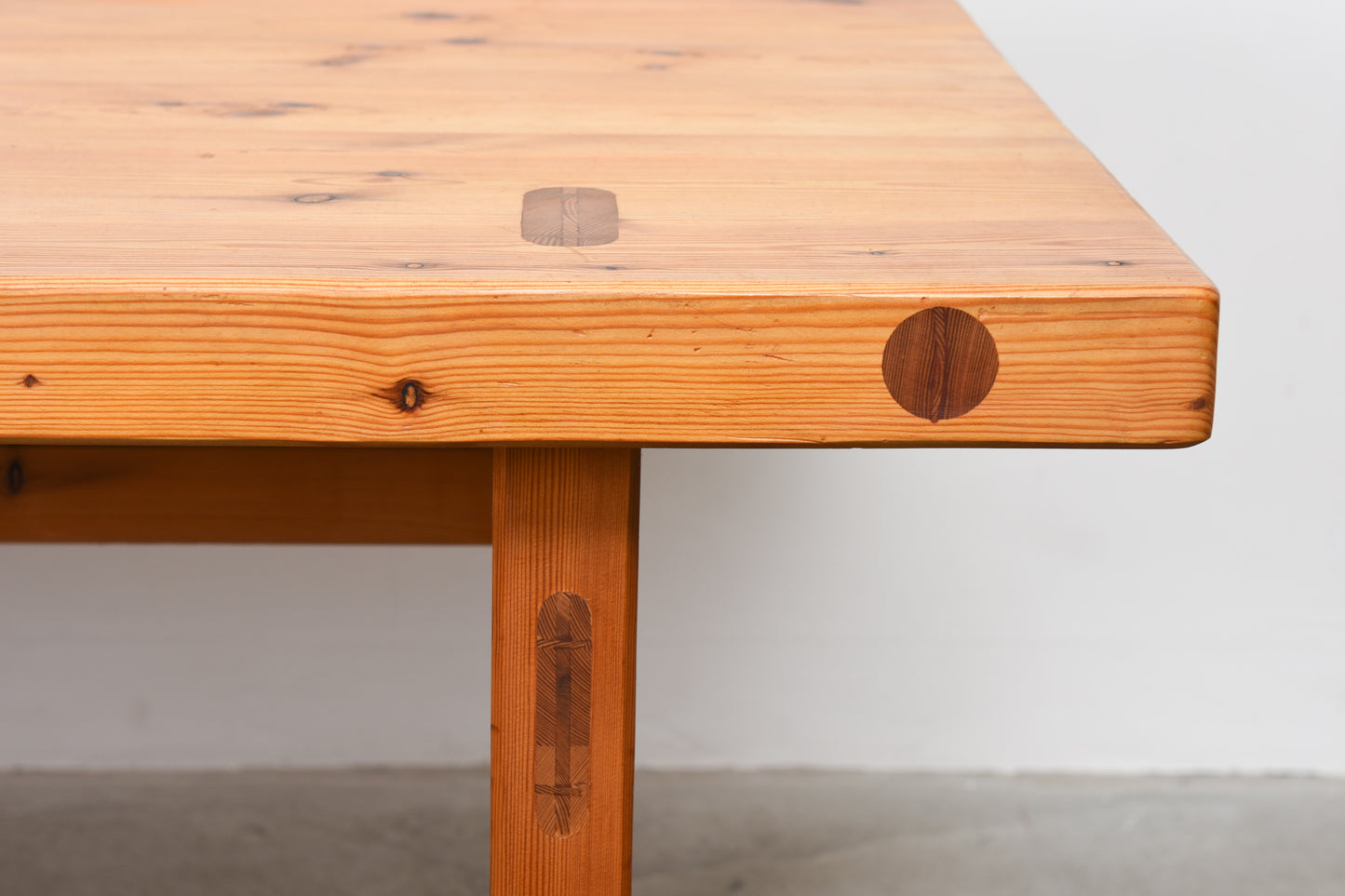 1970s pine dining table by Roland Wilhelmsson