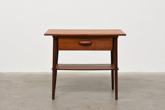 1960s teak bedside/hallway table
