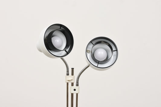 Vintage twin-headed floor lamp by Elidus
