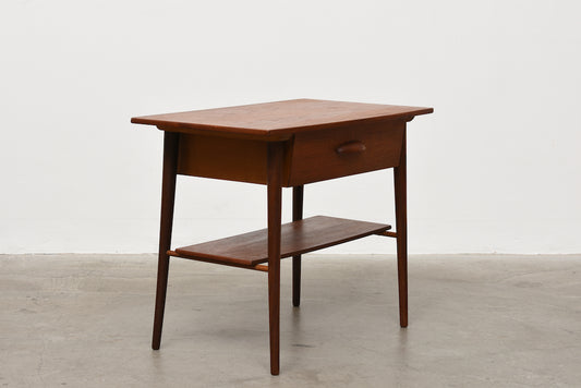 1960s teak bedside/hallway table