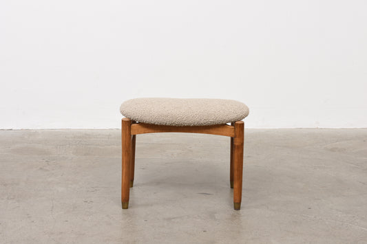 1960s beech foot stool