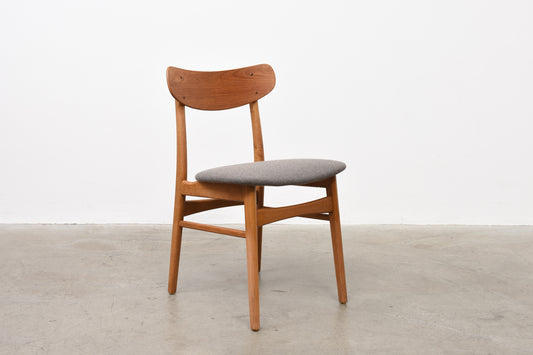 Set of teak + oak chairs by Farstrup