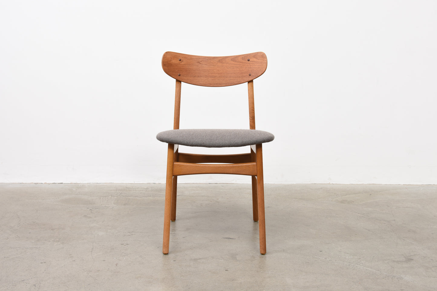 Set of teak + oak chairs by Farstrup