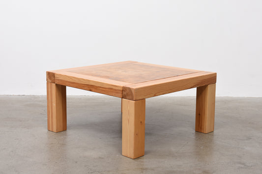 1970s pine coffee table by Christer Lundén