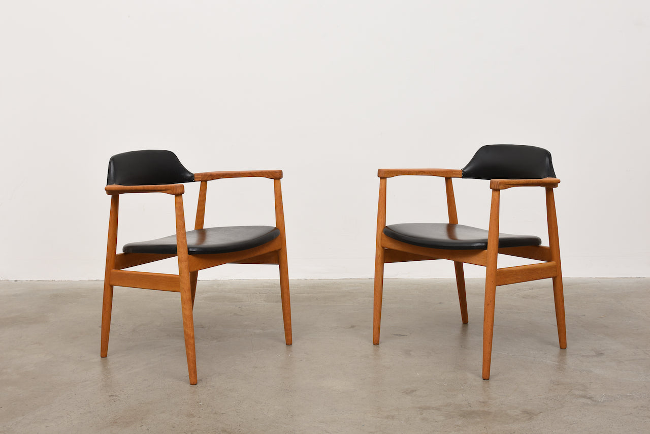 Two available: 1960s Swedish oak armchairs