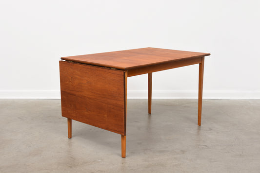 1960s Swedish drop leaf dining table