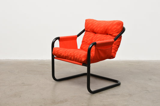 1980s metal sling chair