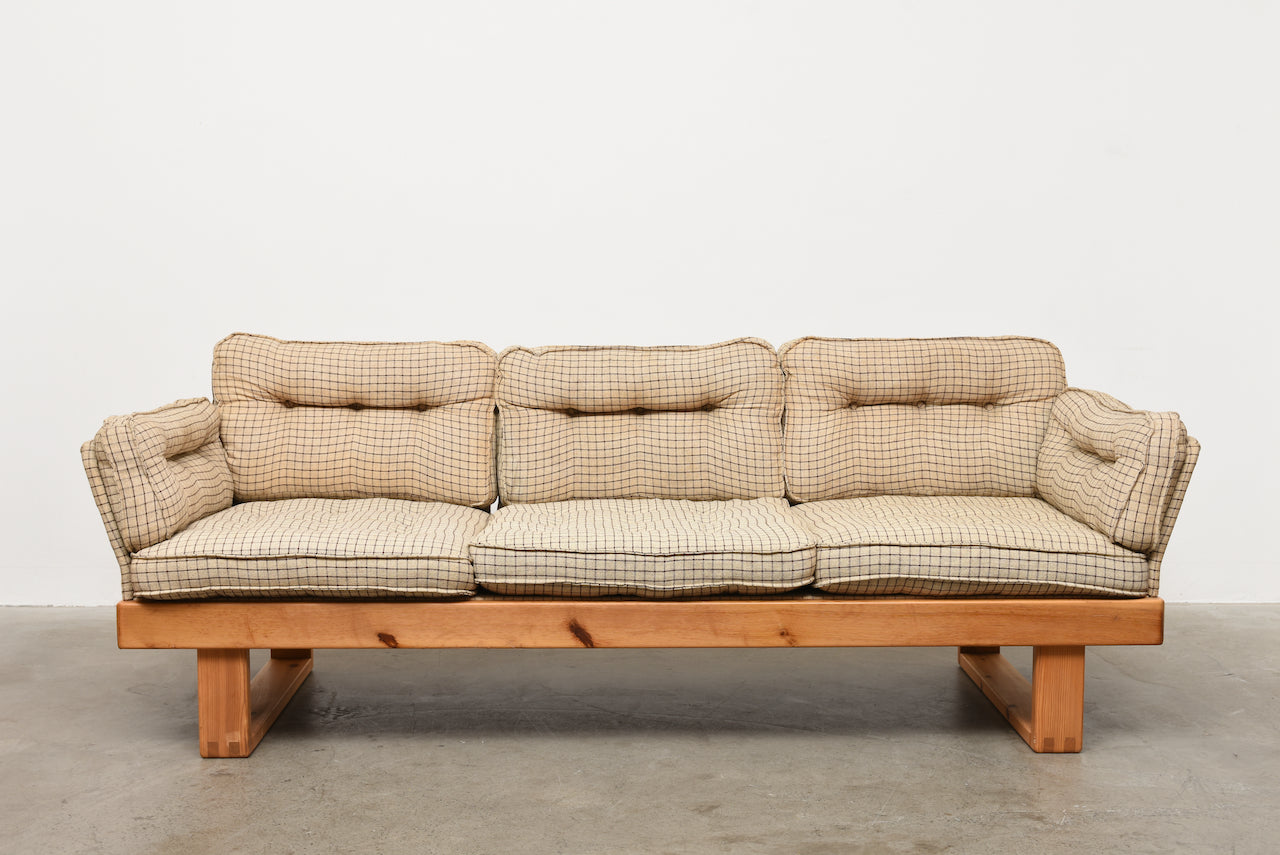 1970s Swedish pine sofa
