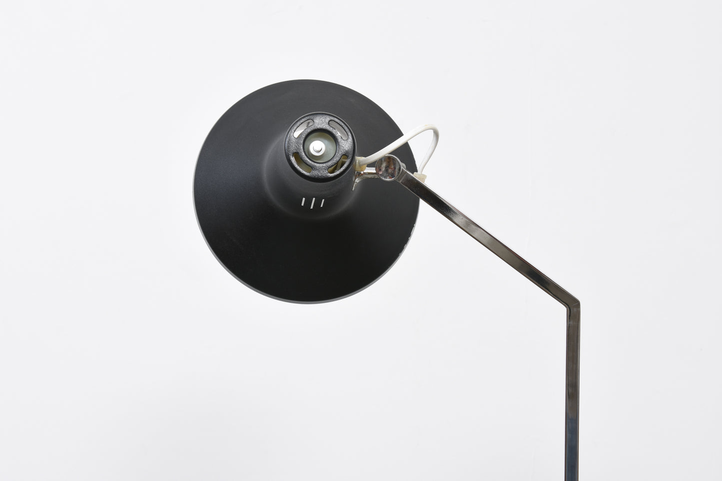 Vintage height-adjustable black floor lamp