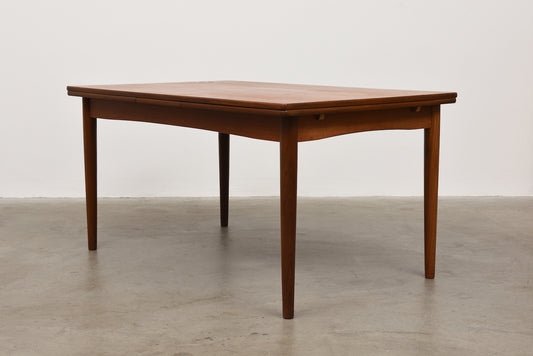 1960s extending dining table in teak