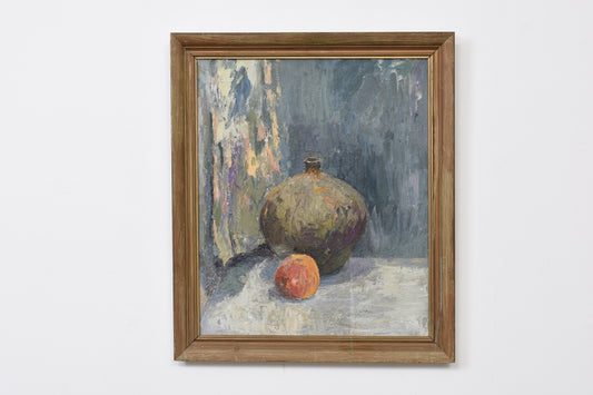 Vintage still life oil painting