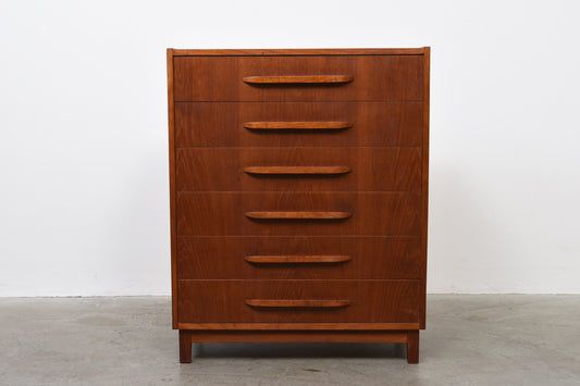1940s teak chest of drawers