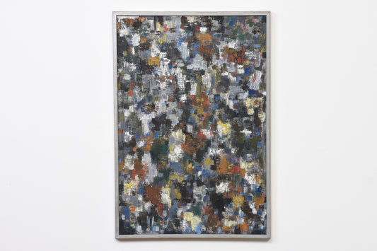 1960s oil painting by Georg Hansson - 72W cm