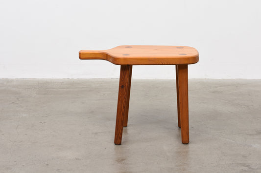 1980s pine milking stool