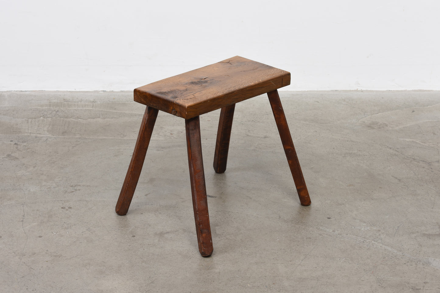 1960s oak milking stool