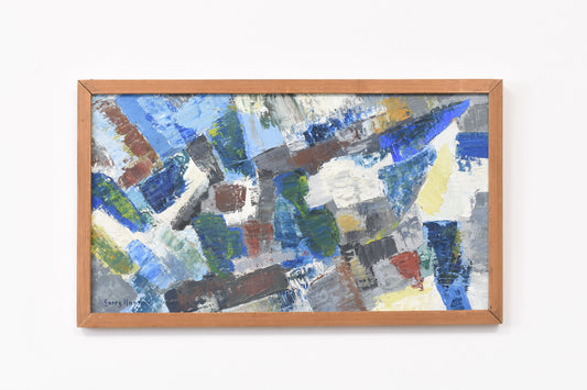 1960s oil painting by Georg Hansson