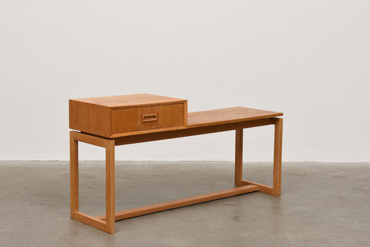 1960s oak telephone bench no. 1