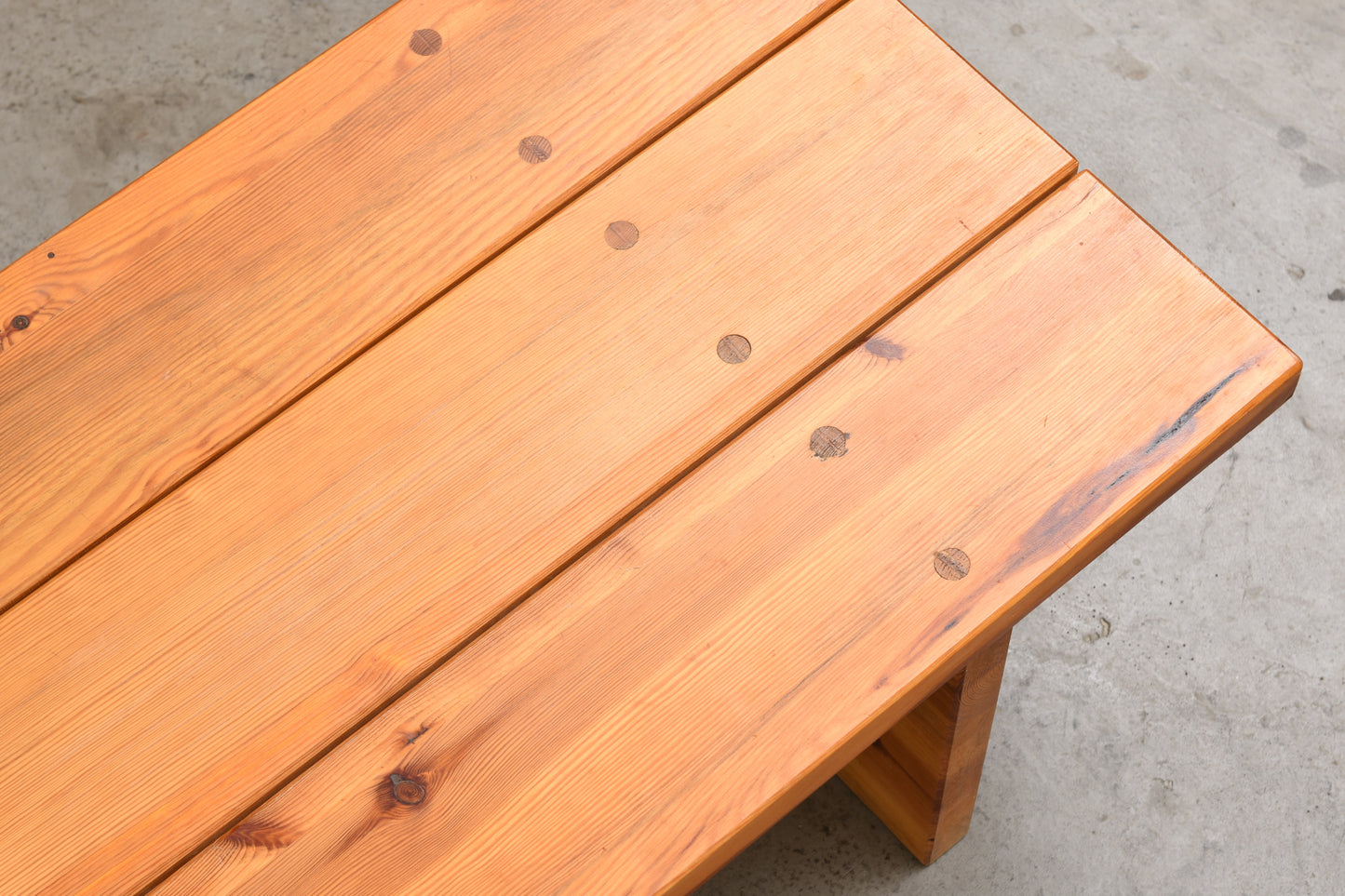 1970s pine bench by Christer Larsson