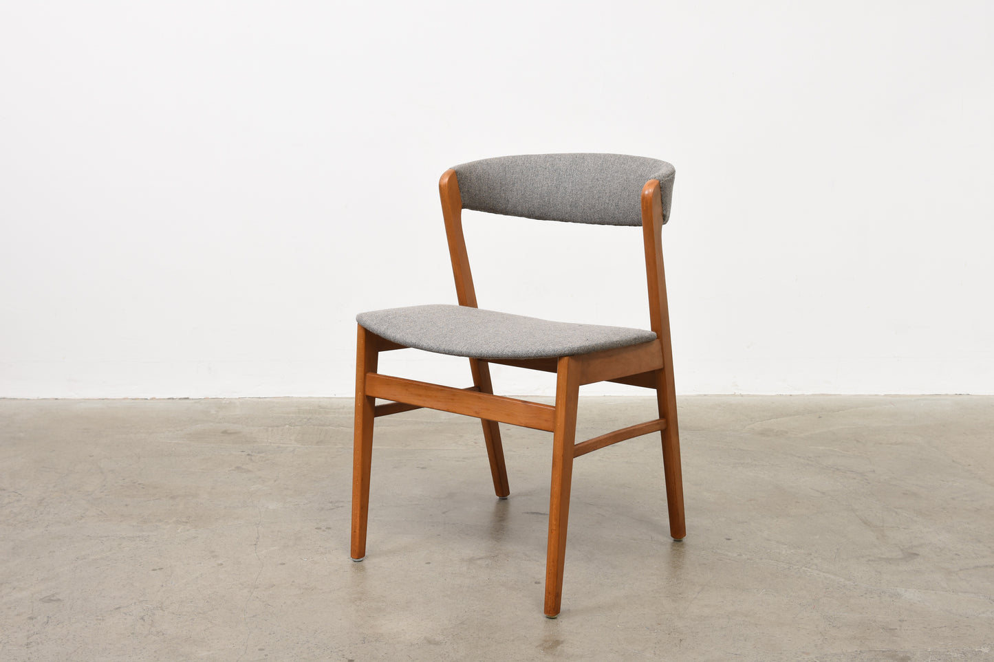 Two available: Beech + wool chairs by Sax Møbler