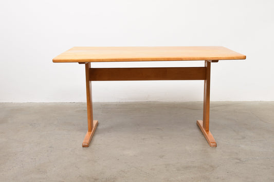 1960s beech dining table by Yngve Ekström